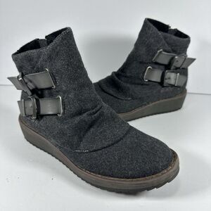 Blowfish Women's Blowfish Malibu Boots Womens Sz 6 Zip Ankle Booties Gray